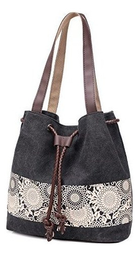 Bolso De Dama Bolso De Hombro De Lona Con Estampado Para Muj