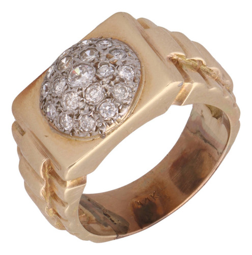 Anillo De 14k Oro Amarillo, 11.2 Gramos