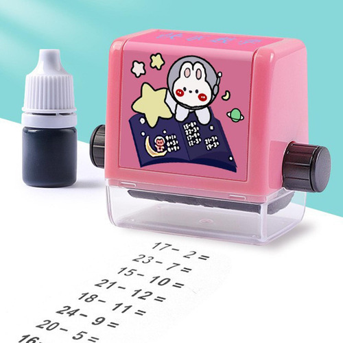 Número Rolling Stamp Práctica Herramienta Adición Resta