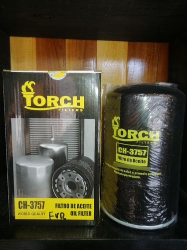 Filtro Aceite Torch Ch3757, Chevrolet Fvr, Ftr, Fsr, Cummins