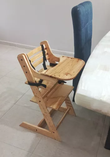 Periquera- Silla Evolutiva (stokke) Madera Con Charola