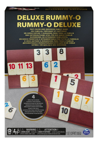 Juego De Mesa Rummy O Deluxe 2 A 4 Jugadores +5 Años