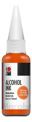 Marabu Tinta Permanente Base Alcohol, Red Orange 023, 20 Ml