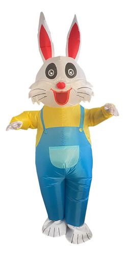 Ropa Inflable Linda Del Traje Del Conejo De Pascua