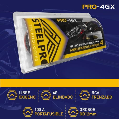 Imagen 2 de 3 de Kit De Instalación Calibre 4 Con Accesorios Steelpro Pro-4gx