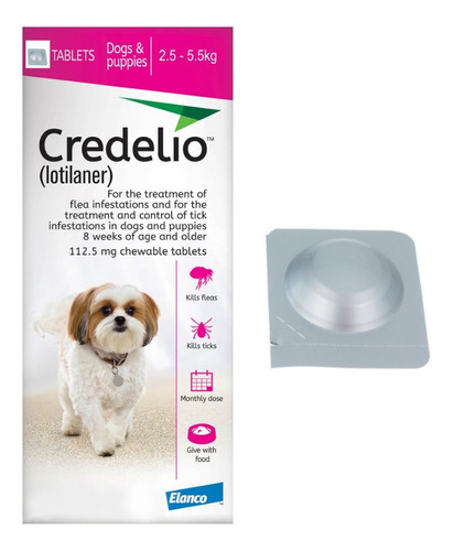 Anti Pulgas Credelio Garrapatas Perros,gato + Desparasitante