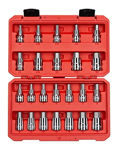 Tekton Juego De Llaves De Vaso Hexagonales De 1/2 Pulgada, 2