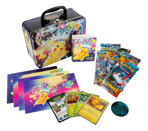Pókemon Tcg Cofre De Coleccionista Surging Sparks Inglés 4-p Surging Sparks Inglés