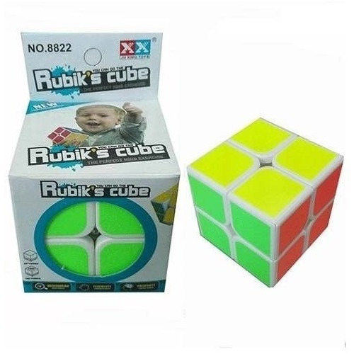 Cubo Rubik  2x2 Juego Mental 8822 Base Blanca Bordes