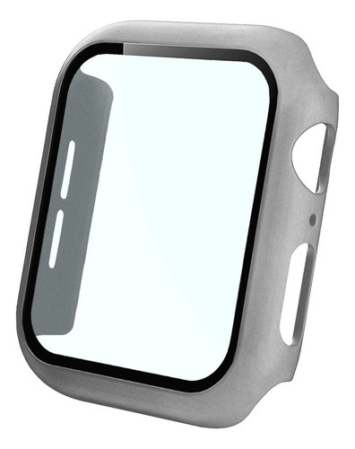 Capa Case Bumper Para Applewatch Com Pelicula 38/40/42/44 Cor Prata