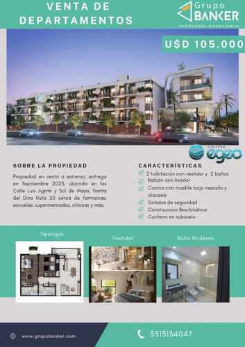 Se Vende Depto De 2 Dormitorios A Estrenar Edificio Egeo