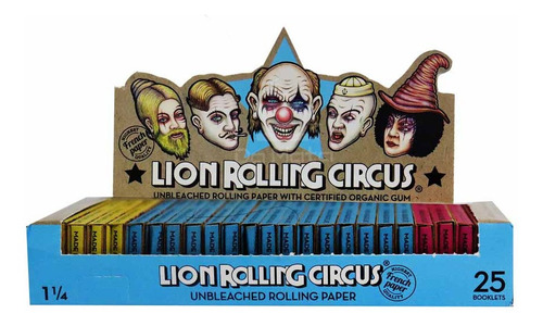 Caixa De Seda Lion Rolling Circus -tabacaria - Seda Marron