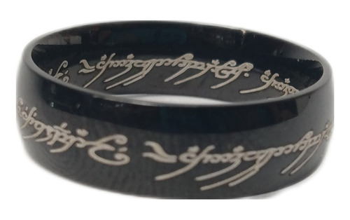 Anillo Unico Negro - El Señor De Los Anilos