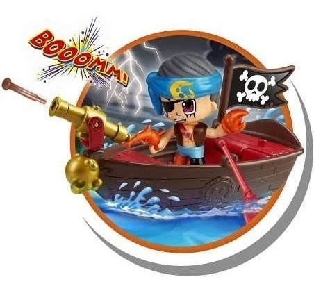 Imagen 4 de 8 de Pinypon Action Bote Pirata Figura Tiburon New 15587 Bigshop