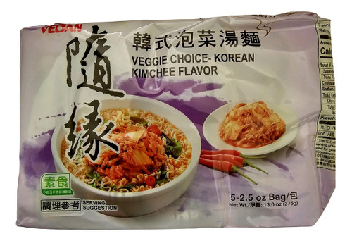 Fideos Ramen Instantáneo Sabor Kimchi Koreano X75gx5* 