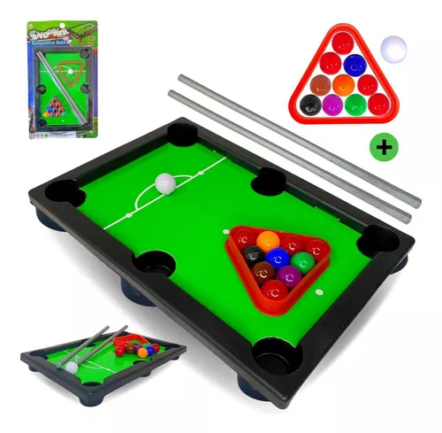 Jogo Tabuleiro De Mesa Bilhar Sinuca Snooker Infantil