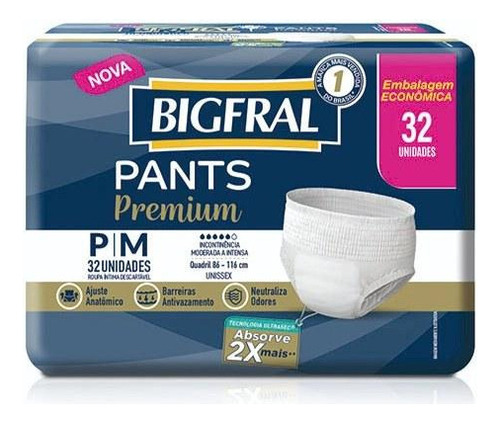 Bigfral Pants Premium Talle P-m 32 Unid