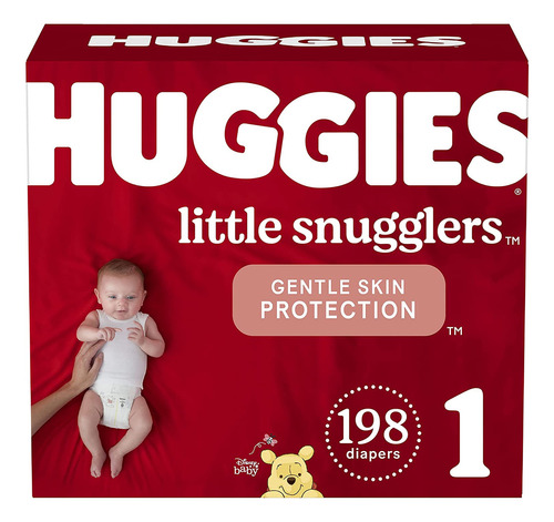 Huggies Little Snugglers 1, 198 - Unidad  Género Sin Género Tamaño Recién Nacido (rn)