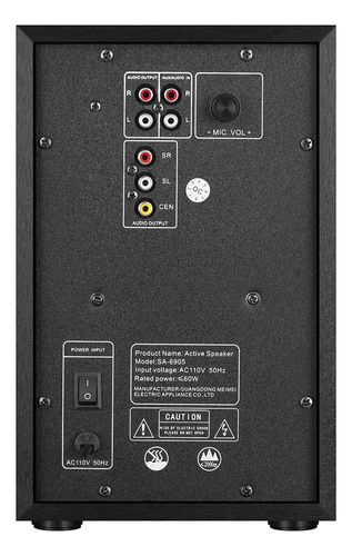 Sistema De Sonido Envolvente Elimavi 51 Con 55 Sistema De