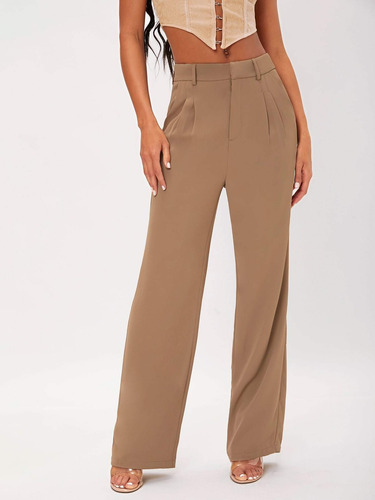 Pantalon De Traje Unicolor