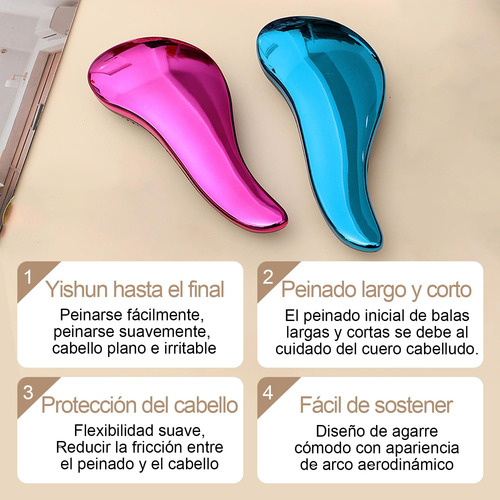2 Piezas Nuevo Cepillo De Pelo Desenredante, Cepillo De