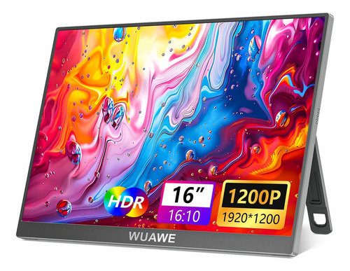 Monitor Portátil Wuawe 16 1920x1200p Usb-c Hdmi, Ips Hdr Fre