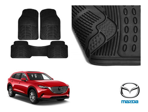 Kit Tapetes 3 Filas Mazda Cx-9 2018 Rubber Black Original