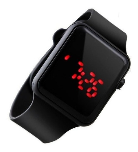 Relógio Digital Led Masculino Feminino Inteiro Preto