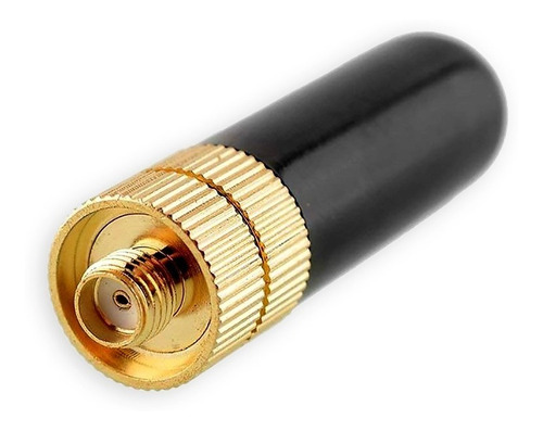 Imagem 2 de 10 de Mini Antena P Rádio Ht Baofeng Uv-5r 777s Uv-9r Etc 5cm Ouro