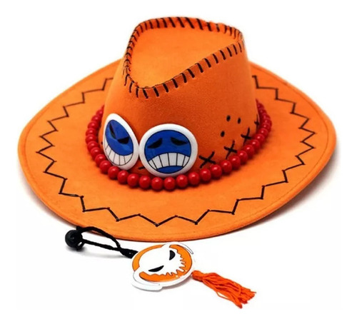 Sombrero De Vaquero Portgas D Ace De Una Pieza Para Cosplay