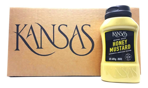 Caja 12u Salsa Kansas Honey Mustard X 420 Gr + Envio!!