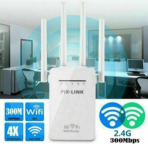 Repetidor Wifi 2800m 4 Antenas Amplificador De Sinal