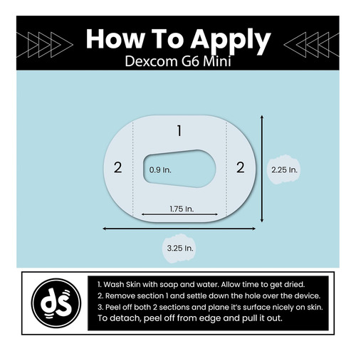 Dex Styles Animal-dexcom G6 Adhesive Patches, De Dexcom