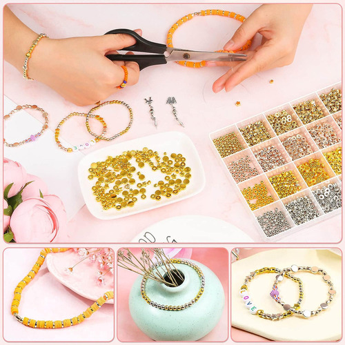 2160pcs Conjunto De Cuentas De Pulsera De Collar Bricolaje