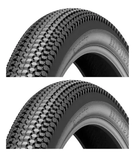 comprar 2 Pneus Aro 29x2.10 Eruption Levorin Bicicleta Mtb Balão Cor Preto