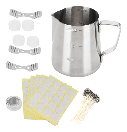 Kit Para Hacer Velas, Vaso De Cera, Caja De Mechas Y Horno