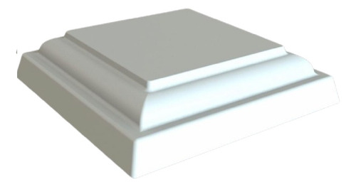 Molde Chapéu Abs 1,5mm 3d Capa Coluna 30x30x7cm