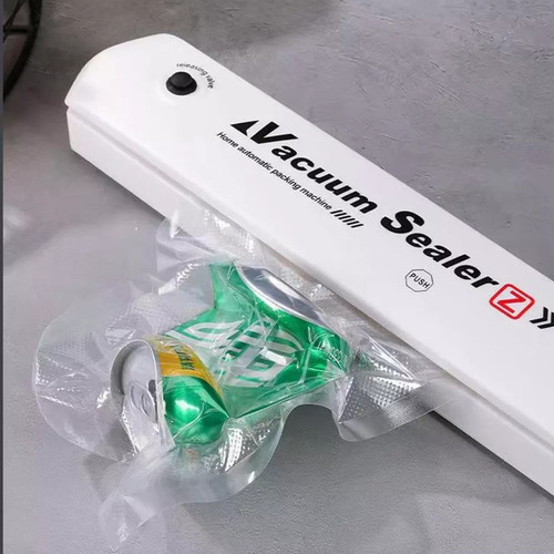 Selladora Automática De Alimentos Al Vacío Blanca + Bolsas