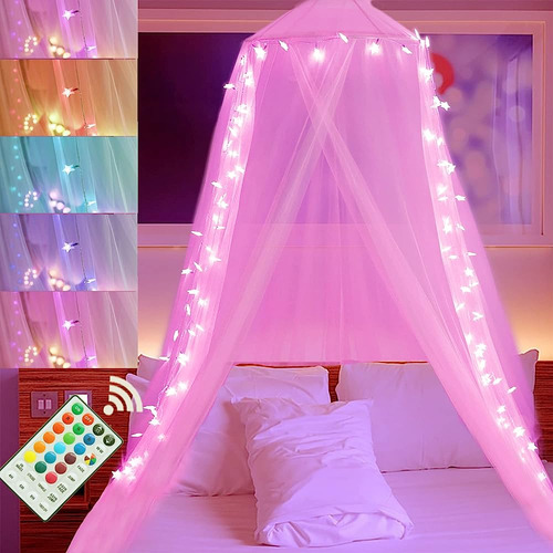 Elnsivo Rosa Bed Canopy Color Changing 100 Led Star String L