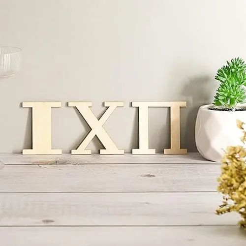 24 Letras Griegas De Madera De Una Sola Capa Alfabetos
