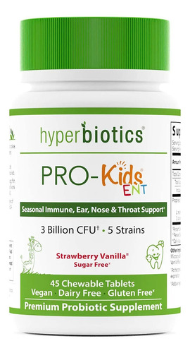 Hyperbiotics Pro Kids 3 Billion Cfu 45 Tabletas Masticables Sabor Sin Sabor