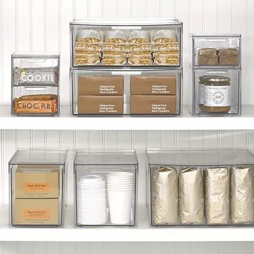 Cajas Organizadoras Apilables Acrílico Cocina Mesa Closet