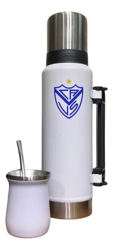 comprar Equipo De Mate Velez Termo 1.3+mate+bombilla+mochila