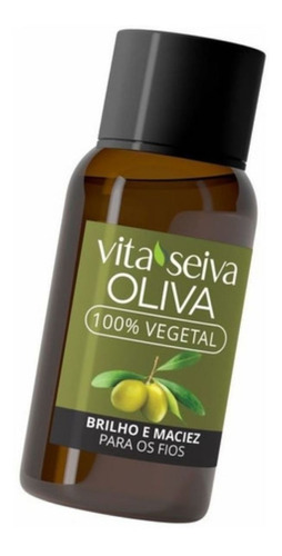 Óleo Oliva 100% Vegetal Capilar Hidratação 30ml