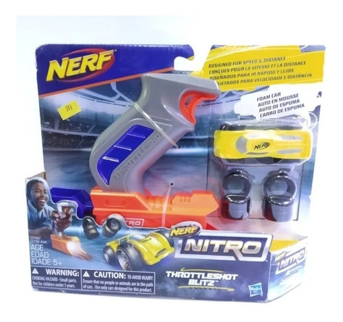 Juguete De Niño Lanza Carros Nerf Nitro Throttleshot Blitz