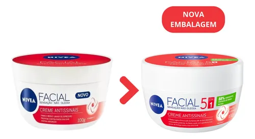 Creme Facial Nivea Antissinais 100g - 5 em 1