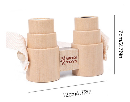 Binoculares De Madera, Divertidos Binoculares Para Niños Peq