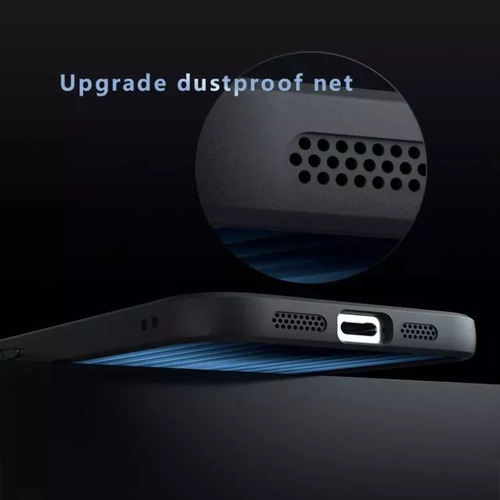 ~. Capa Preta Fosca Durável À Prova De Choque Para Iphone16e