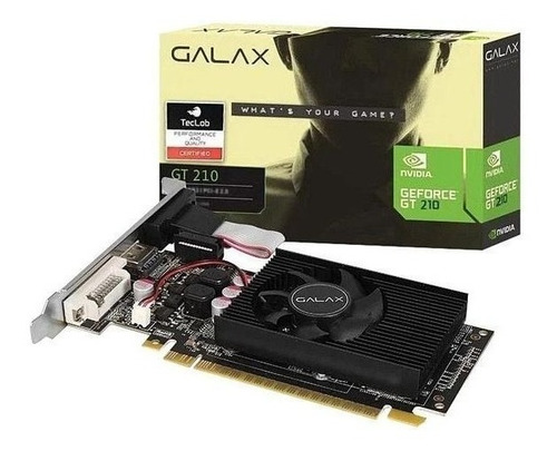 Imagem 4 de 4 de Placa de vídeo Nvidia Galax GeForce 200 Series GT 210 21GGF4HI00NP 1GB