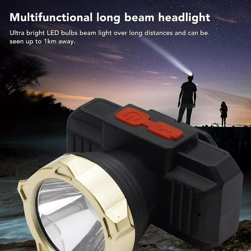 Linterna Frontal Recargable Foco Cabeza Foco Minero 300lm